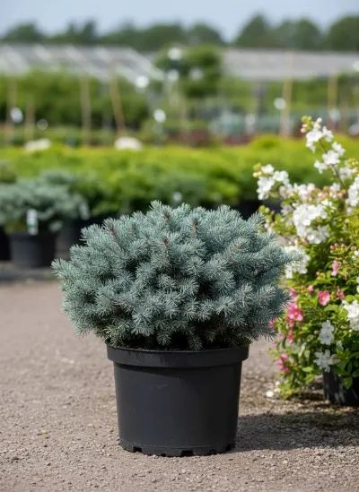 Ель колючая Glauca Globosa
